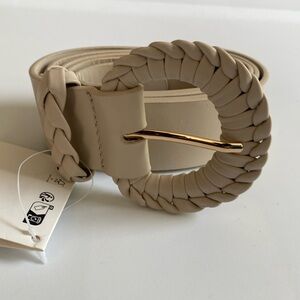 NWT Zara Braided Buckle Belt